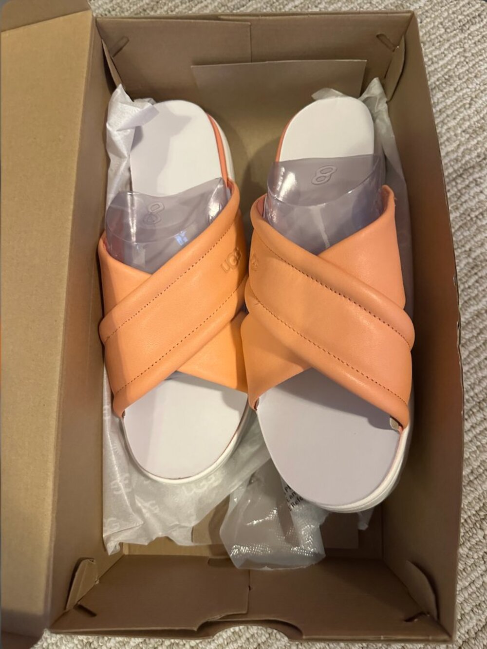 Ugg Zayne Starfish Pink Slides - 8.5